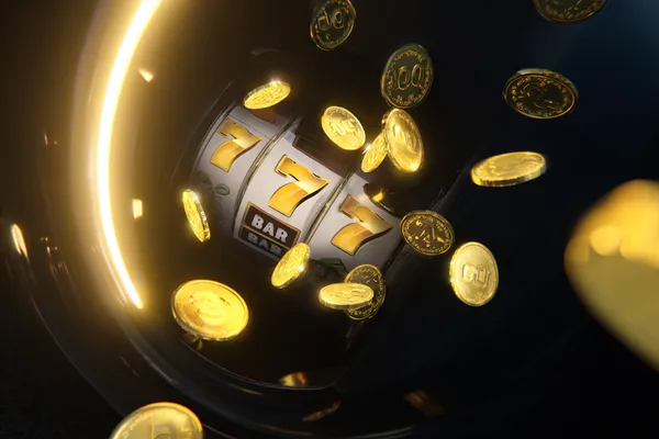 A woman smiling while playing online games on her laptop, surrounded by neon casino elements, showcasing ZBZBED’s diverse game collection.